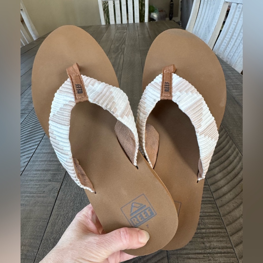 Reef Spring Woven Flip Flop Sandals Women’s Size 7